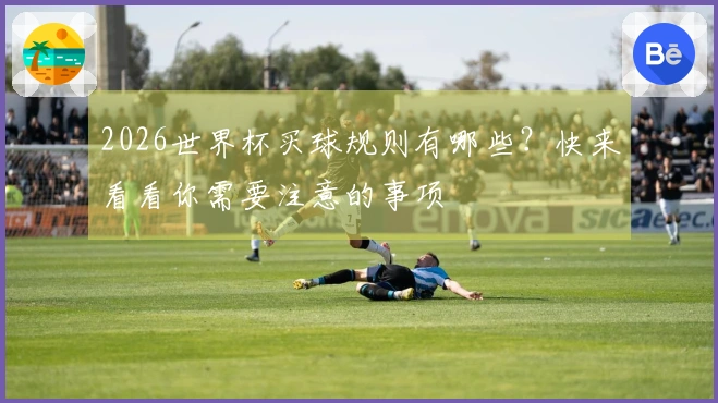 2026世界杯买球规则有哪些？快来看看你需要注意的事项