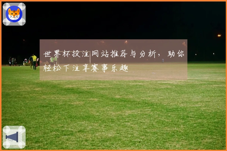 世界杯投注网站推荐与分析，助你轻松下注享赛事乐趣